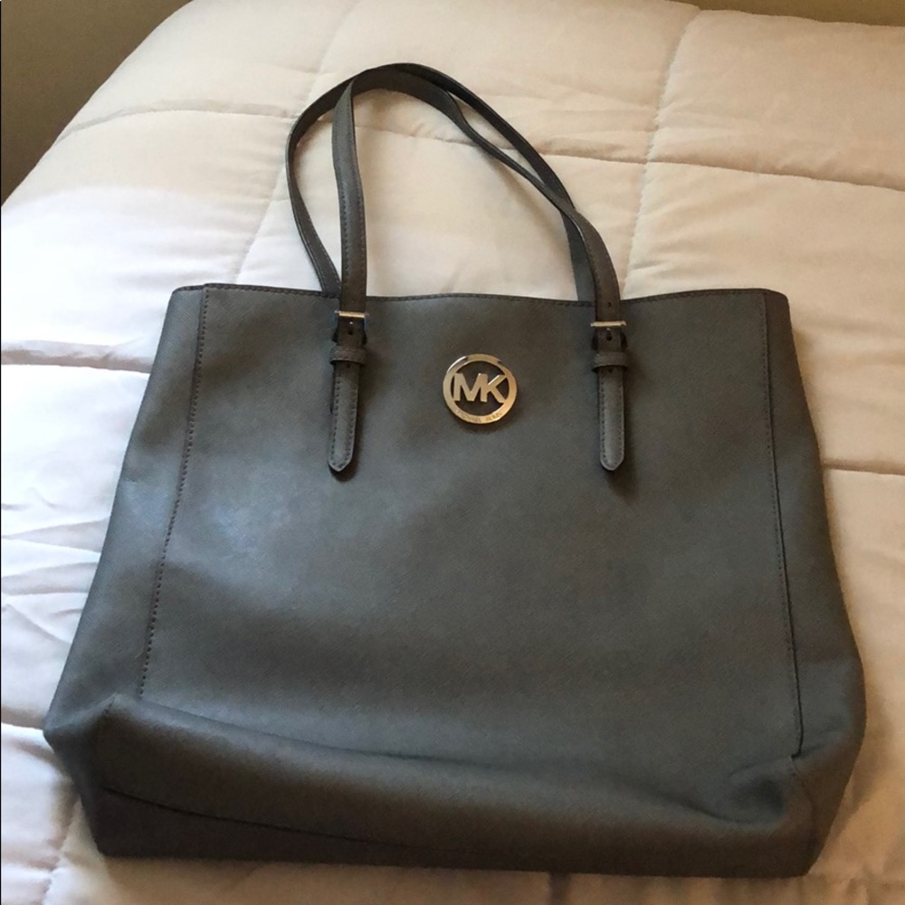 Large Slate Gray Michael Kors Tote